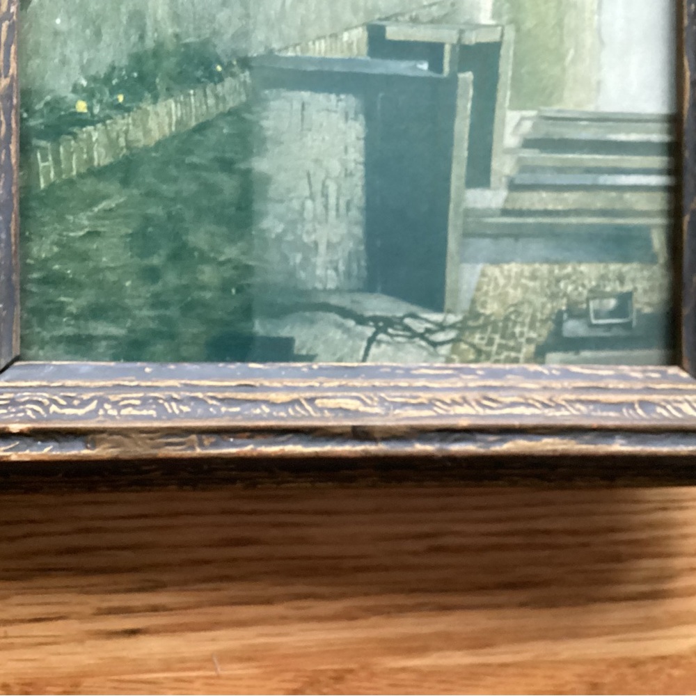 Vintage: Flower Girl in Holland Print ~ by George Hitchcock. - Picture 9 of 9